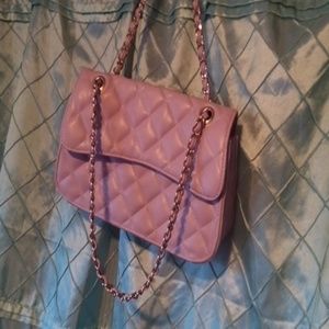 New York & Company lavender quilted purse